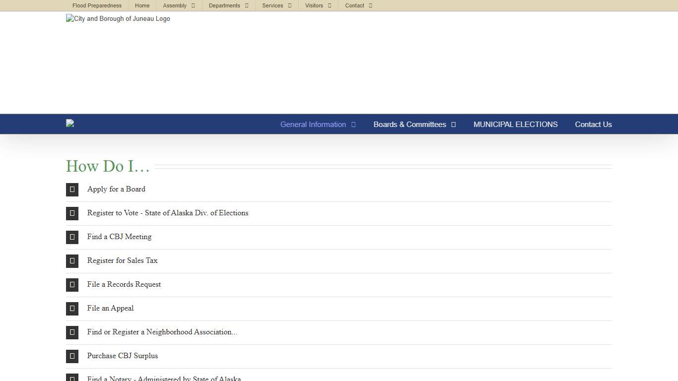 How Do I – City and Borough of Juneau